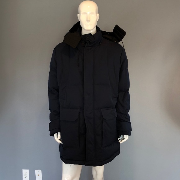 Hugo Boss Other - NWT Hugo Boss Mens Twill Quilted Coat/Parka Sz 46R